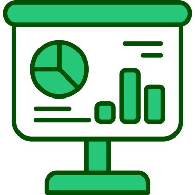 İş haritası simgesi. Web için grafik vektör simgelerinin özet çizimi