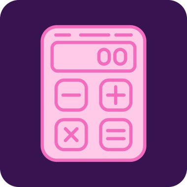 Hesap makinesinin vektör çizimi