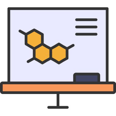 Web tasarım simgesi, bilim kurgu teknolojisinin çizimi