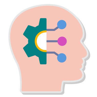 yaratıcı beyin yeniliği ikon vektör çizimi tasarımı