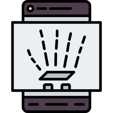 Duş. Web simgesi basit illüstrasyon