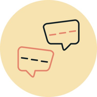 Konuş. Web simgesi basit illüstrasyon