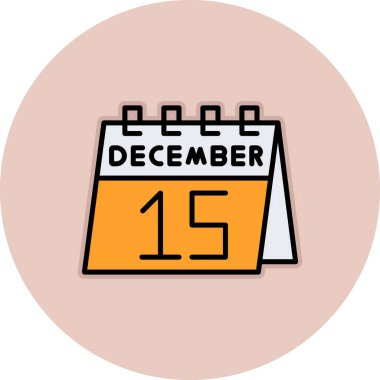 Basit bir takvime sahip tek bir takvim simgesinde 31 Aralık tarihi. vektör biçimi