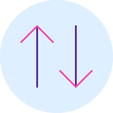 Ok. Web simgesi basit illüstrasyon