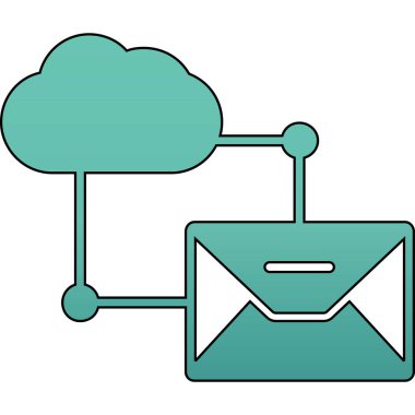 bulut hesaplama ve teknoloji tasarım elemanları vektör illüstrasyon grafik tasarımı