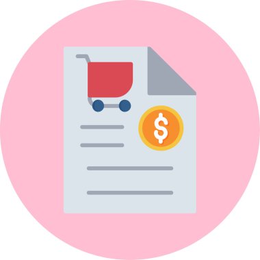 iş düz vektör simgesi