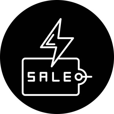 İndirim simgesi, vektör illüstrasyonu