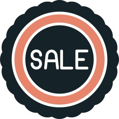 Satış etiketi vektör simgesi