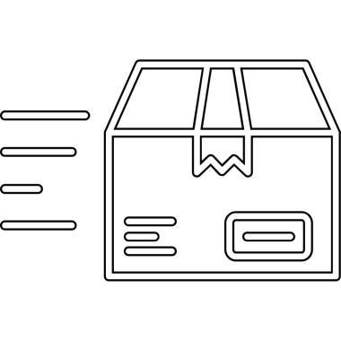 karton kutu simgesi. beyaz arkaplanda izole edilmiş web tasarımı için ana iletim kutusu vektör simgesi
