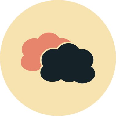 Bulut simgesi vektör illüstrasyonu