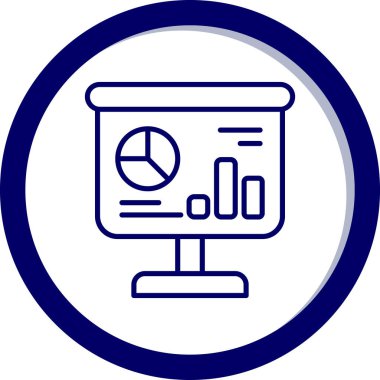 Analizler. Web simgesi basit illüstrasyon