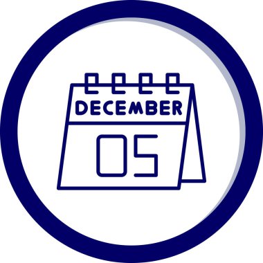 Takvim simgesinin vektör illüstrasyonu