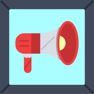 Konuşmacı simgesi. Hoparlör ikonu düz vektör tarzı. vektör illüstrasyonu.