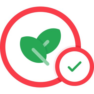 Yaprak ikonu vektör illüstrasyonu