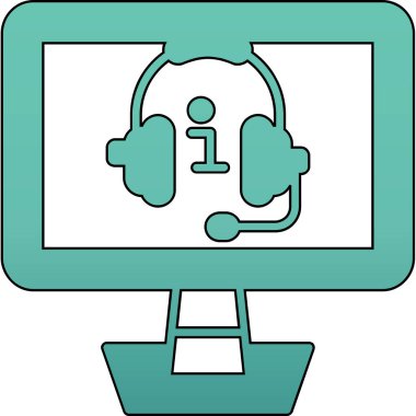 Bir dizüstü bilgisayar simgesinin vektör illüstrasyonu