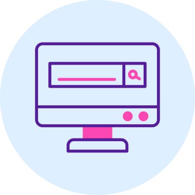 Web tarayıcı simgesi basit illüstrasyon