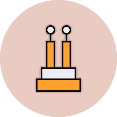 Bir b simgesinin vektör illüstrasyonu