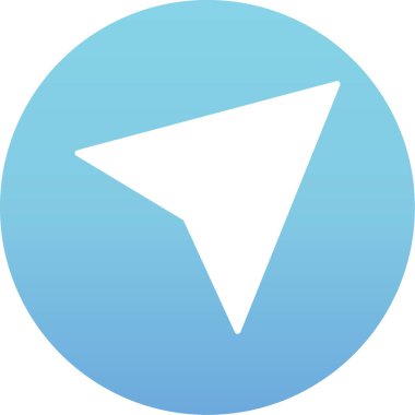 Yönlendirme düzlemi simgesi katı biçimli