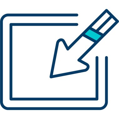 Pano. Web simgesi basit illüstrasyon