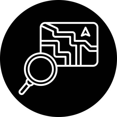 Soyut arkaplanda arama simgesi izole edildi