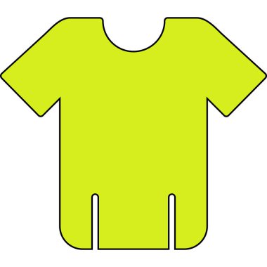 T-shirt simgesinin vektör illüstrasyonu