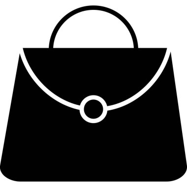 el çantası simgesi vektör illüstrasyonu