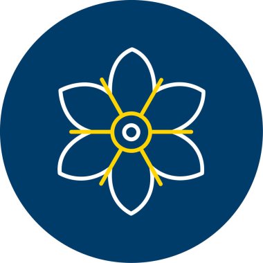 çiçek simgesi vektör illüstrasyonu