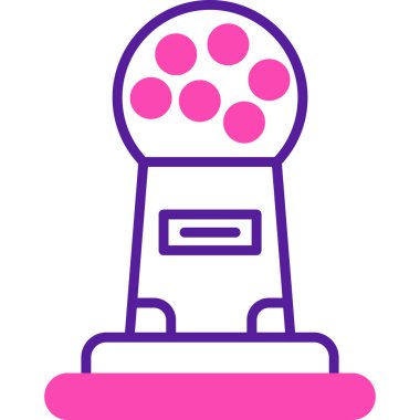 Bir robot simgesinin vektör illüstrasyonu