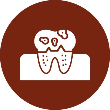 Diş. Web simgesi basit illüstrasyon