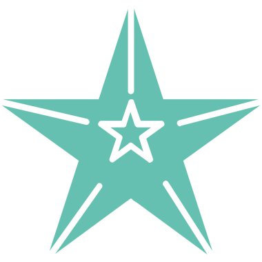 Yıldız simgesi. vektör illüstrasyonu