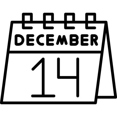 Takvim Aralık simgesi. özet takvim vektörü. Takvim simgesi. Beyaz arkaplanda izole edilmiş