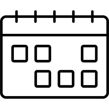 Takvim. Web simgesi basit tasarım