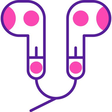 Kulaklık. Web simgesi basit tasarım