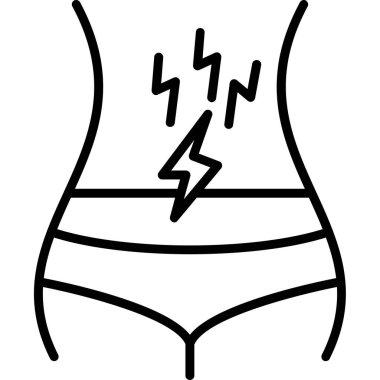 Şimşek simgesi vektör illüstrasyonu