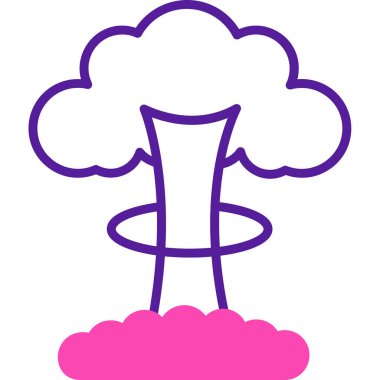 Ağaç simgesinin vektör illüstrasyonu