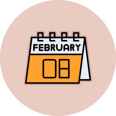 Takvim işareti illüstrasyon vektör