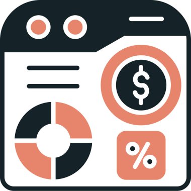 iş düz vektör simgesi