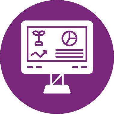 ok ile bilgisayar ekranı, basit vektör illüstrasyon tasarımı