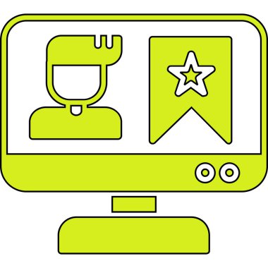 dizüstü bilgisayar simgesi. Web için dizüstü bilgisayar vektör simgesinin özet çizimi