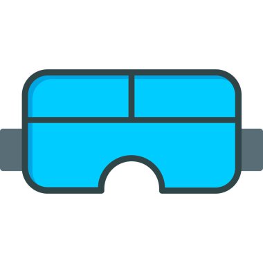 Gözlük. Web simgesi basit illüstrasyon