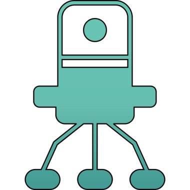 Mavi yeşil lambanın vektör çizimi