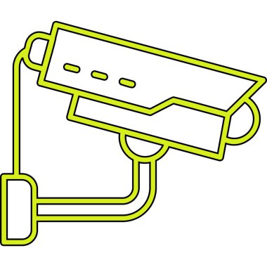 Güvenlik kamerası simgesi, taslak biçimi