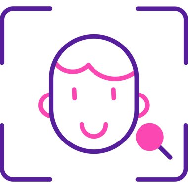 Kızım. Web simgesi basit tasarım