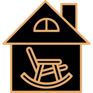 ev simgesi, vektör illüstrasyonu