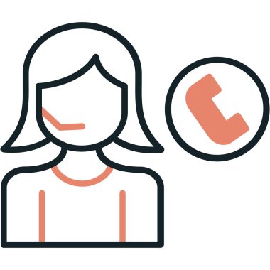 Müşteri desteği. Basit resimleme