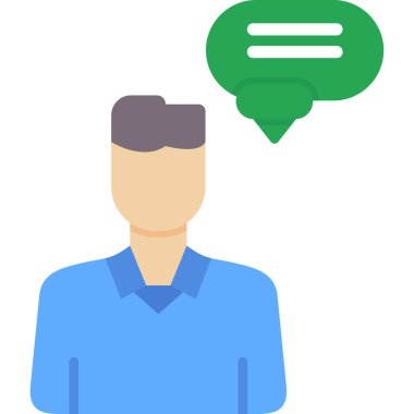 Danışman vektör simgesi. Basit tasarım