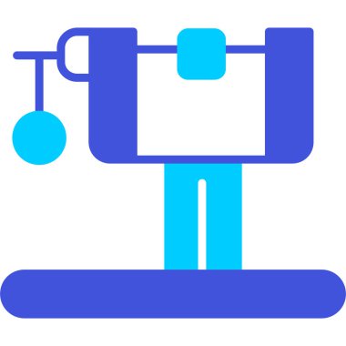 Spor salonu. Web simgesi basit illüstrasyon