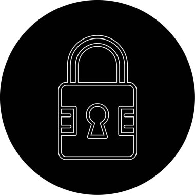 ikon vektör illüstrasyonunu kilitle