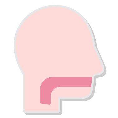 İnsan beynine sahip etiket simgesi