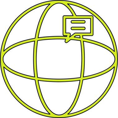 küresel internet simgesi. genel internet vektör simgesi rengini izole et